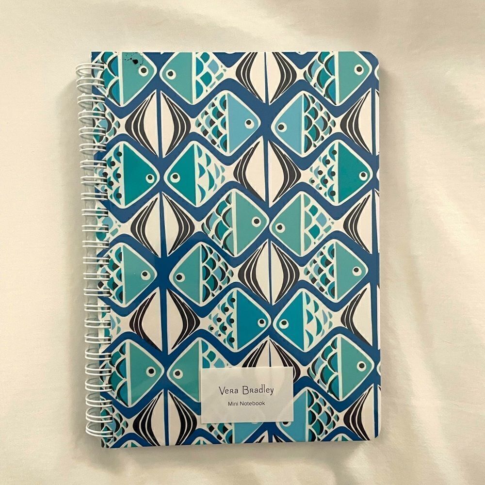 NEW Vera Bradley Mini Notebook in Go Fish Pattern - Picture 2 of 5